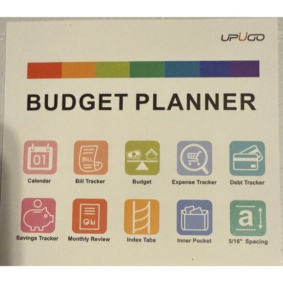 Budget Planner, UpUGo Monthly Accounts Book and B5 (6.97×10.04Inch), Rosegold - Picture 7 of 9